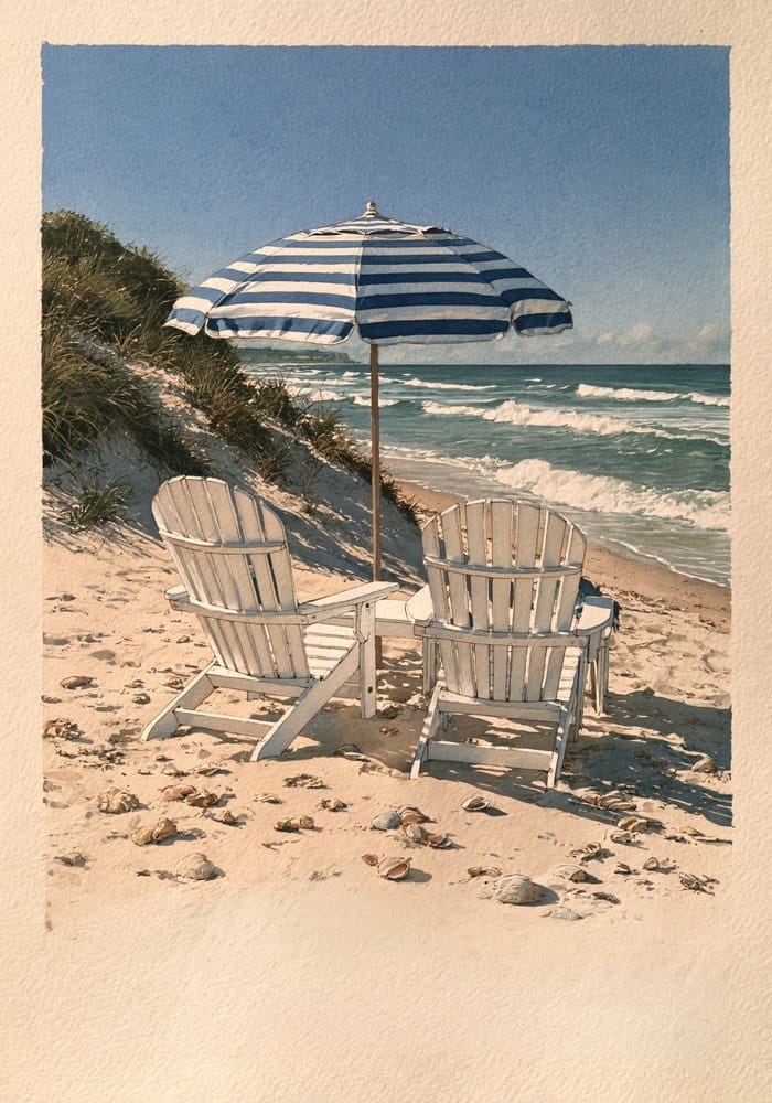 A quiet beach