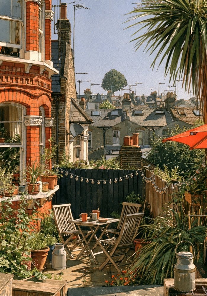The rooftop garden